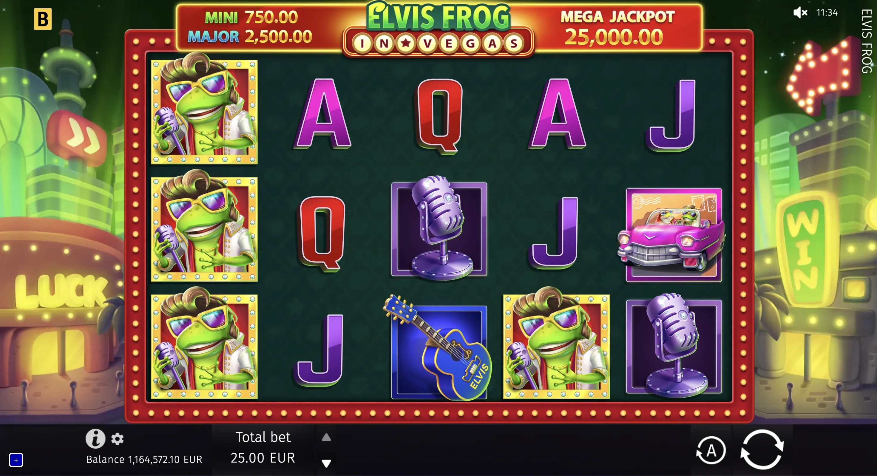 Elvis Frog in Vegas game artwork